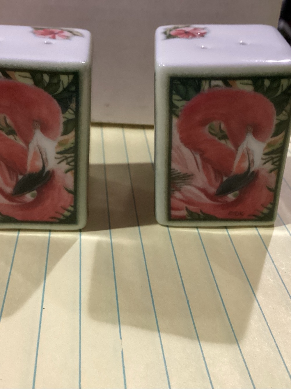 Flamingo mini Salt and Pepper Shakers 1 set